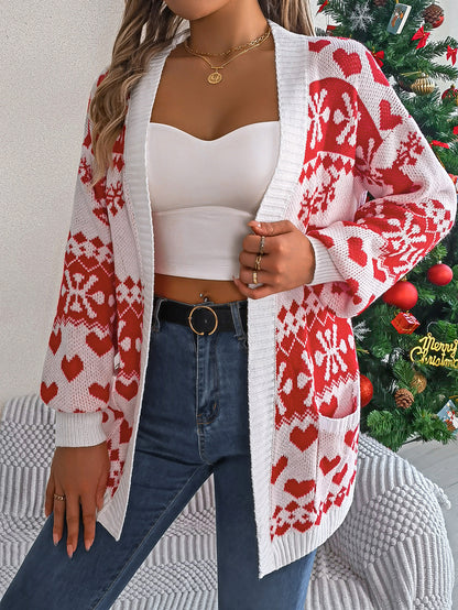 Snowflake Heart Knit